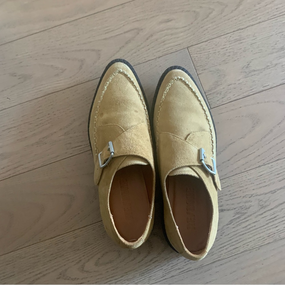 Re/Done suede creeper loafers